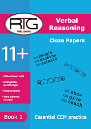Buy 11+ CEM Style Verbal Reasoning Cloze Book Online | Verbal Reasoning Cloze Book | Eleven Plus RTG Shop