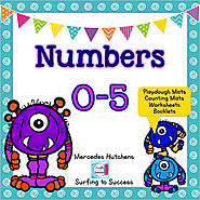 Numbers 0-5 Playdough Mat, Worksheets, Counting Mat, and More | TpT
