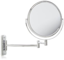 Two-Sided Swivel Wall Mount Mirror x Magnification, 13.5-Inch Extension, Chro...