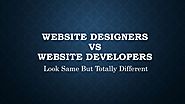 Website designers vs developers