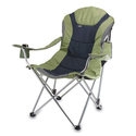 Picnic Time Portable Reclining Camp Chair, Sage/ Gray