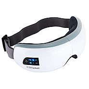 Eyes Massager, Foldable Portable Rechargeable Electric Eye Massager Eyestrain Relief Vibration Massager with Heat Com...
