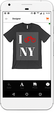 Custom t-shirt design app for iOS/Android: OShirt