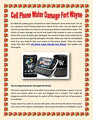 Cell phone water damage fort wayne