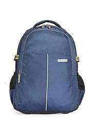Maestro (blue) 17 inch laptop backpacks from Aristocrat bags for men with rain cover