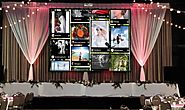 Put up a digital signage to display all glorious glimpses from your wedding. wedding wall