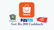 Get Suggested for Paytm mall 200 Cashback Offer on Product Purchase