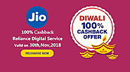 Get Loot on Diwali Special JIO Recharge Cashback Offers