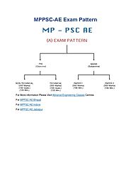 MPPSC-AE Exam Pattern - Advance Engineering Classes