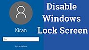 How TO Disable The Windows Lock Screen। EraIT