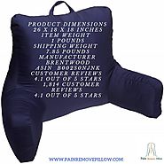 Pain Remove Pillow on Instagram: “Bedrest pillow for back and head support from Brentwood Originals; great for readin...
