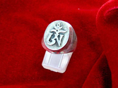 Tibetan Om Ring - Silver