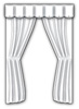 #870 Poppystamps Plush Curtains