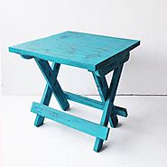 Turquoise Folding Table – Zufolo Designs