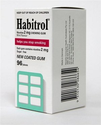 Habitrol Nicotine Quit Smoking Gum, 2mg, Mint flavor coated gum. 96 pieces per box