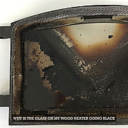 How can I stop my stove glass going black?