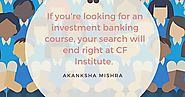 Join our Financial Modeling course- CF Institute