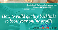 How to Build Backlinks | Digital marketing