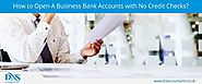 No Credit Business Bank Accounts