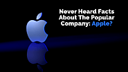 Never Heard Things About The Popular Company-Apple?