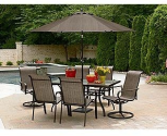 East Point 7 Pc. Dining Set- Garden Oasis-Outdoor Living-Pat... - Polyvore