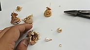 How to change beads or how to attach beads in jumki earing