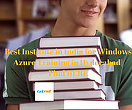 Advanced Course Provided for Windows Azure Training in Hyderabad|| Get in Touch