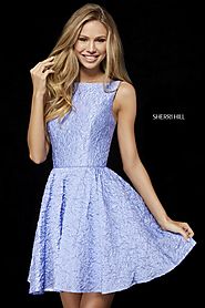 High Neckline 52303 Crinkle Fabric 2018 Homecoming Dresses Sherri Hill Lilac [Sherri Hill 52303 Lilac] - $210.00 : 20...