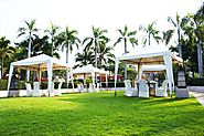 What are the benefits of marquee hire for outdoor weddings?
