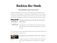 Best Backless Bar Stools 2015