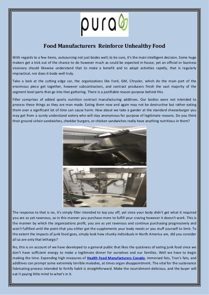 Food Manufacturers Reinforce Unhealthy Food A Listly List