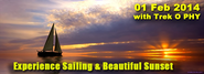 Trek O Phy : Experience Sailing & beautiful sunset on 01 Feb 2014