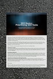SEO Basics: Prioritising SEO Tasks by rebecca - Issuu