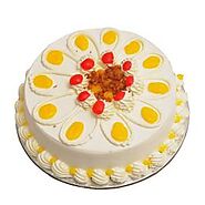 Order/Send Eggless Butterscotch Cake Online Same Day Delivery - OyeGifts.com