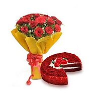 Send Red Love & Romance Online Same Day Delivery - OyeGifts.com