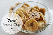 2 Ingredients Baked Banana Chips | Tea Cups & Tulips