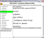 RKG Duck: A Windows Clipboard Filter