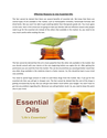 Effective reasons to use essential oils