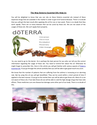 The way doterra essential oils help us