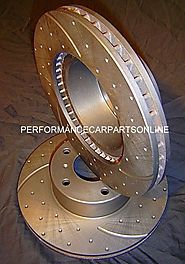 Buy DRILLED & SLOTTED Commodore VZ SSZ & VZ Ute 320mm Front Disc Brake Rotors PAIR