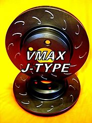 Buy JTYPE SLOTTED fits SSANGYONG Stavic 2.7 3.2L 05 Onwards FRONT Disc Brake Rotors