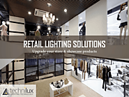 Retail Lighting Effects On Product Showcase