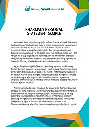 Pharmacy Personal Statement