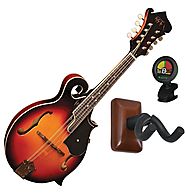 Morgan Monroe Rocky Top RT-FM1 F-Style Mandolin with Tuner and Wall Hanger