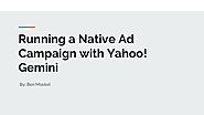 Yahoo Gemini Native Ads by Ben Moskel