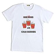 Chai Buddies Printed Half Sleeve T-Shirt