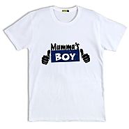 Mumma's Boy Printed Half Sleeve T-Shirt