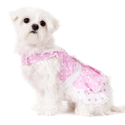 UrbanPup Baby Pink Polka Dot Harness Dress