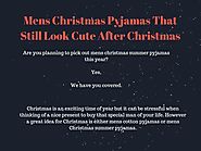 Mens Christmas Pyjamas That still Look Cute After Christmas by My little Shop