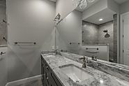 Bathroom Granite Countertops | Bathroom Stone Flooring | Bathroom Remodel | Tampa, FL | Classic Stone Gallery